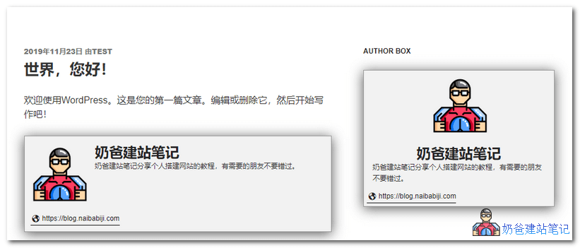 HM – Cool Author Box