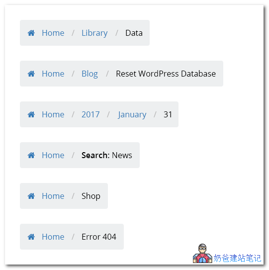 Flexy Breadcrumb面包屑导航插件