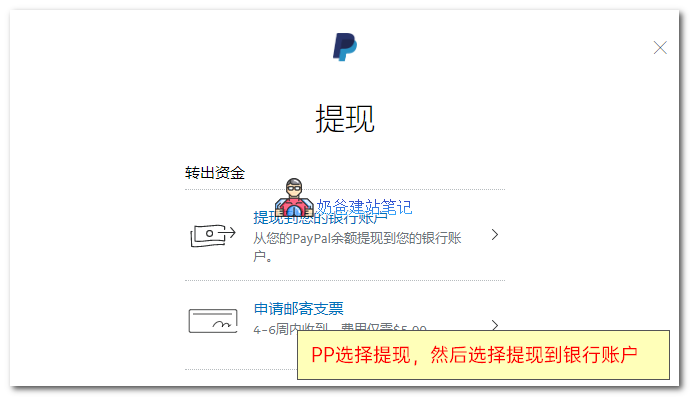 paypal提现申请