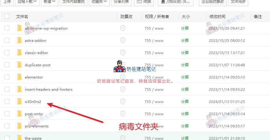 病毒生成的文件夹