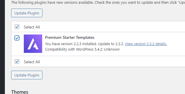 Astra 高级主题插件更新