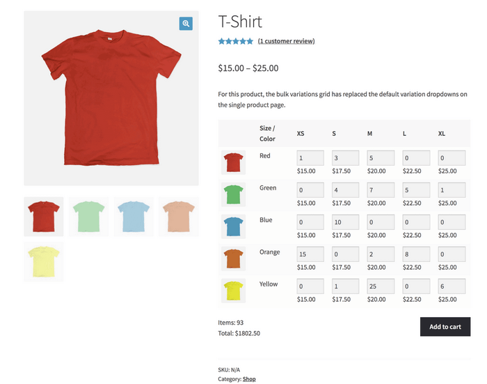 woocommerce批量下单订购