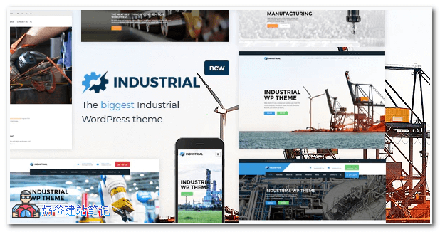 Industrial - Factory Business WordPress Theme