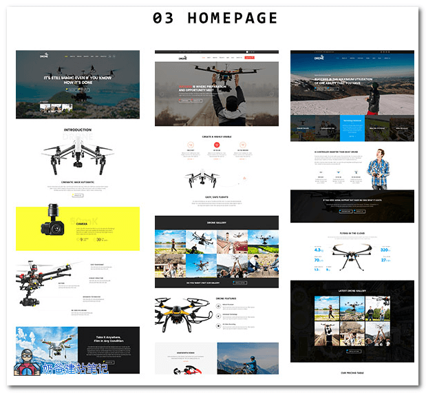 无人机主题drone演示效果