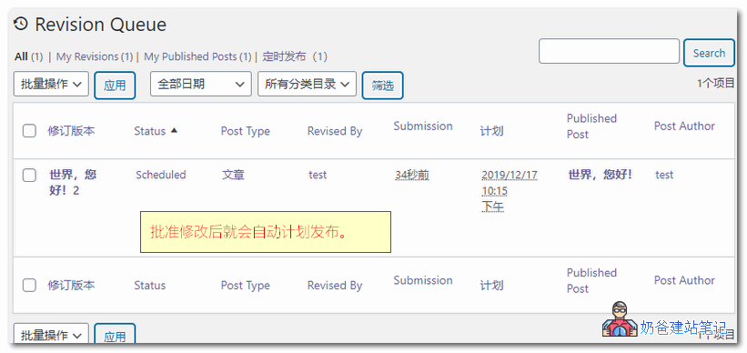 PublishPress Revisions定时修改