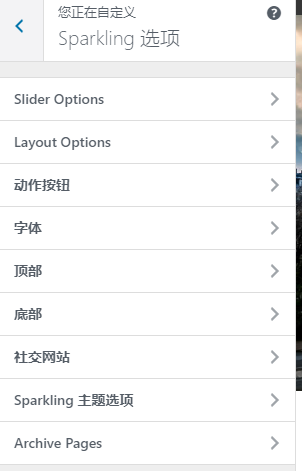 Sparkling设置截图