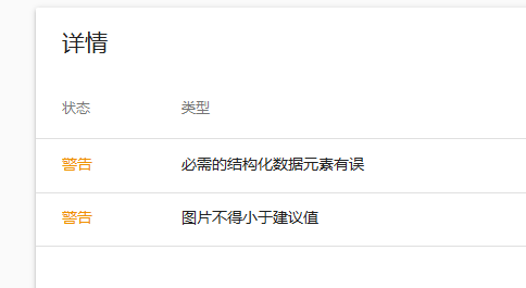 必需的结构化数据元素有误