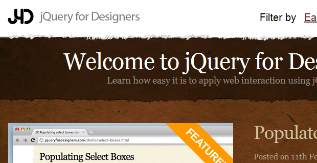 jqueryfordesigners jquery for designers