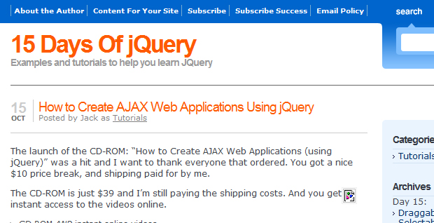 15daysofjquery 15 days of jquery