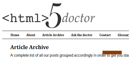 HTML5Doctor HTML5Doctor