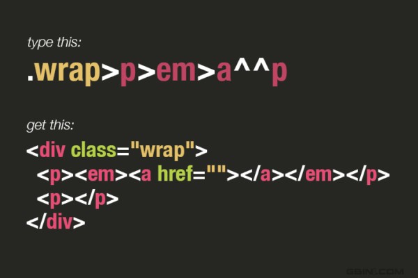 分享7个超实用的Emmet(zen coding)HTML代码使用技巧